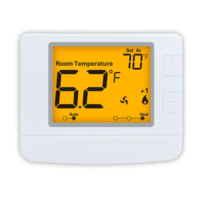 White Digital Room Thermostat with LCD Display