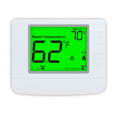 White Digital Room Thermostat with LCD Display