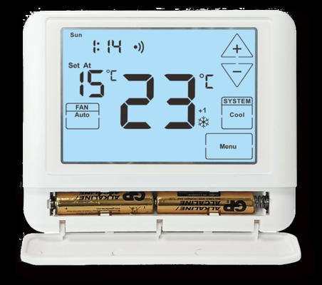 Energy- Air Conditioning Thermostat System with Voice Control and Apple HomeKit Anti-flammable ABS Housing Material
