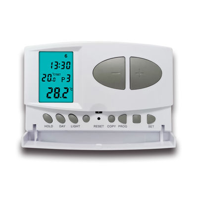 Smart Household LCD Display Water / Floor Heating System Wired Room Thermostat