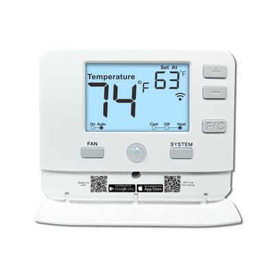 Non-programmable Wireless Room Thermostat with Temperature Control and 2*AAA Battery Power Supply