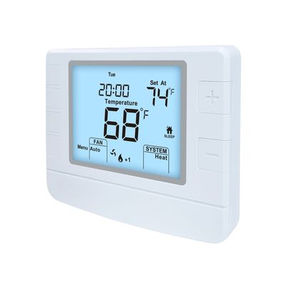 Customizable Temperature Adjustable 24V 7 Day Programmable Thermostat  for Wall or Junction Box Mounting Convenience