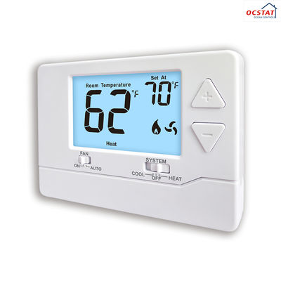 Convenient Electronic Room Thermostats for Heat Pump 1H/1C 2*AA Batteries or 18-30 VAC NEC Class II