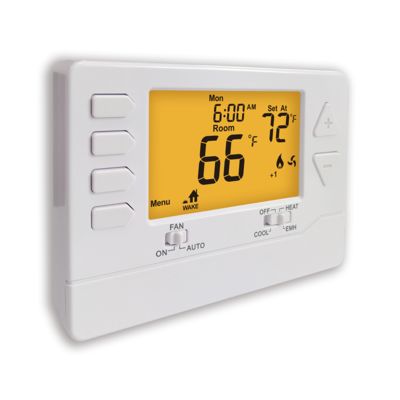 Customizable 7 Day Programmable Thermostat Mounts On Wall Or Junction Box for Personalized Programming