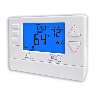 Riseem Convenient 7 Day Programmable Thermostat Fan Operation Mode ON for Conventional Or Heat Pump Save on Energy Costs