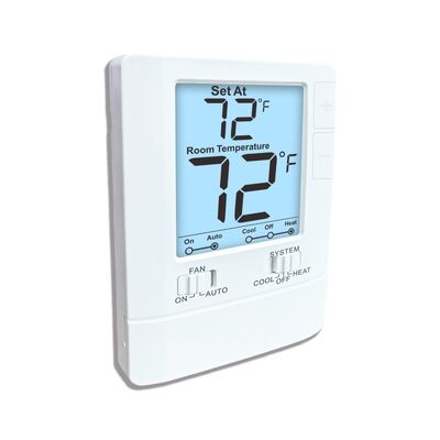 24V Non-Programmable Wired Air Conditioning Room Temperature Heating Thermostat Mounts On Wall Or Junction Box Engineered For And Heating Regulation