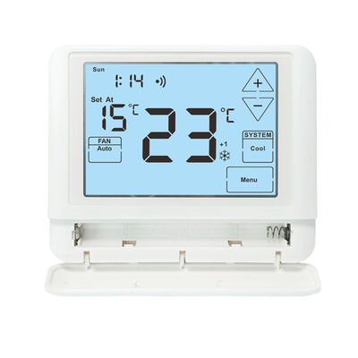 Stages H C Conventional 2H 2C Wired Programmable Thermostat Featuring Temperature Control Ranges 44°F 90°F 7°C 32°C Suitable For HVAC Applications