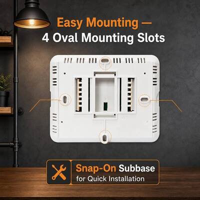 24V Digital LCD 2 Heat 2 Cool Adjustable Air Conditioner Home Thermostat for Temperature Control