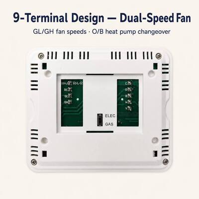 LCD Display Non Programmable 1 Heat 1 Cool PTAC 24V Battery-operated Thermostat Temperature Controller HVAC System