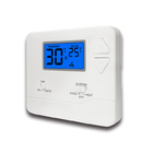 White LCD Display Digital Room Thermostat For HVAC Systems