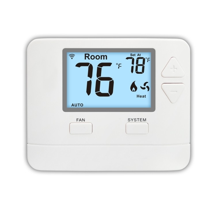 Air Conditioner Smart WIFI Digital Thermostat HVAC STN701W 24V White ABS