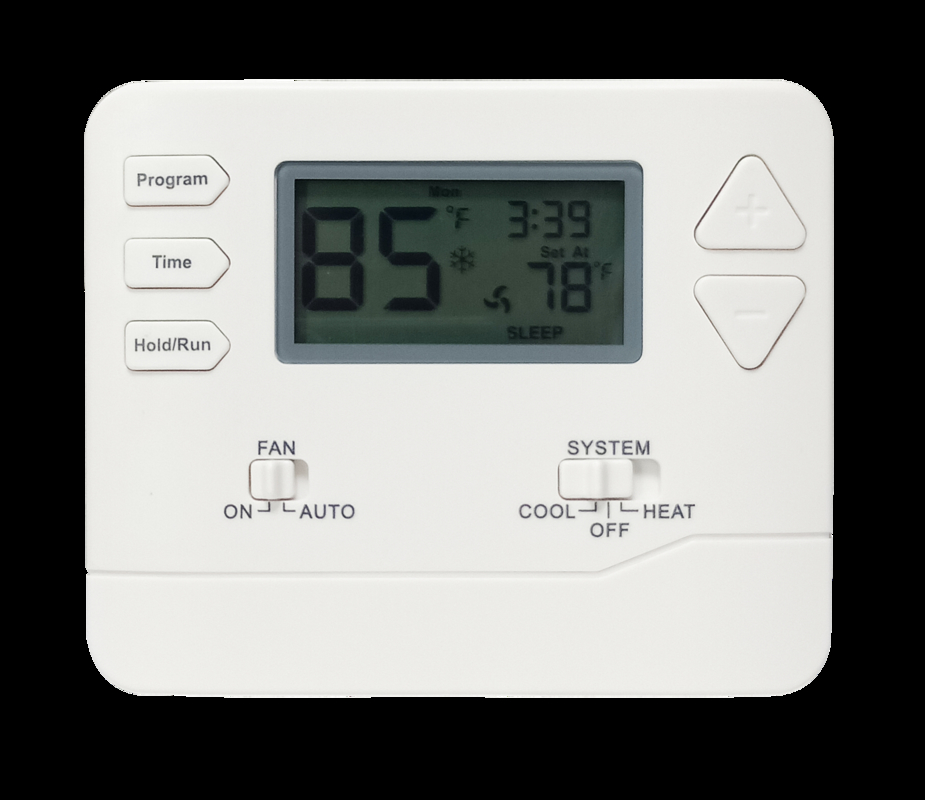 Anti-flammable ABS Housing Material HVAC Thermostat ±1℉ Display Accuracy for Heat Pump Systems Advanced Technology