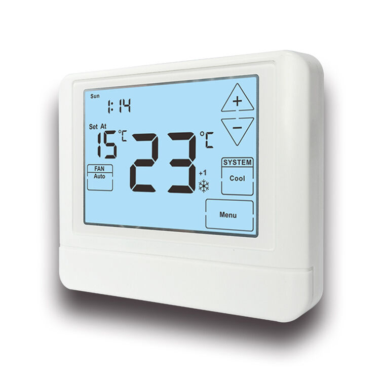 Stages H C Conventional 2H 2C Wired Programmable Thermostat Featuring Temperature Control Ranges 44°F 90°F 7°C 32°C Suitable For HVAC Applications