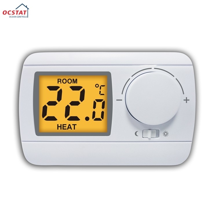 LCD Non Programmable Floor Heating Thermostats 6A With Smart NTC Sensor