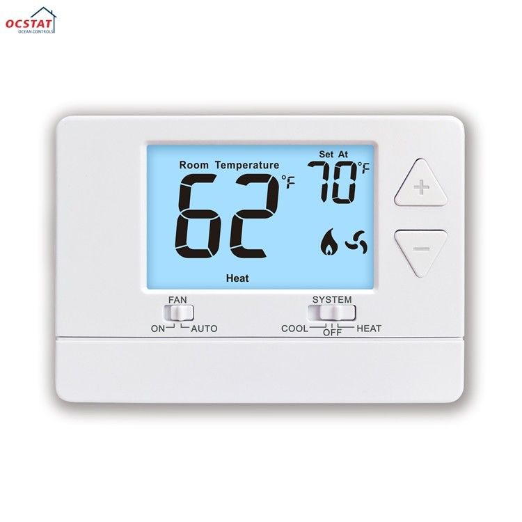 New Style Riseem Non-programmable 24V Air Conditioner Controller Digital Electronic Room Thermostat HVAC