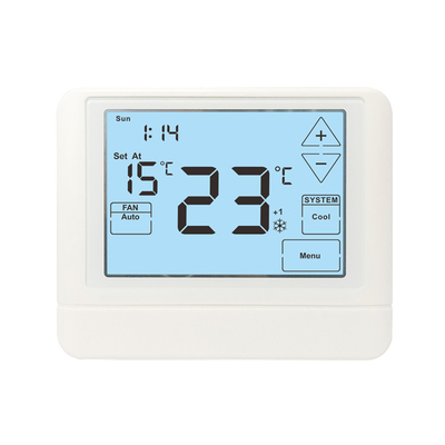 리세임 24V 터치 LCD 스크린 주간 프로그래밍 가능한 디지털 난방 온도장 CE 1.5W