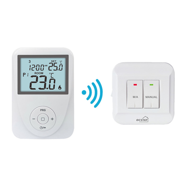 Riseem 868 MHz 원격 제어 프로그램 가능한 실내 온도 조절 장치