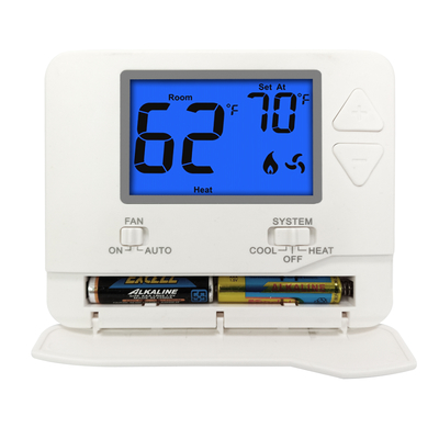 비 프로그래밍 가능 LCD 백라이트 단일 단계 24V HVAC 가정용 온도 조절기