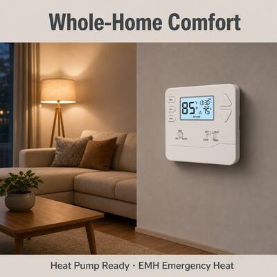 Riseem 1.5 Amp 최대 모든 터미널 결합 상업용 열 펌프 온도 조절기 일반 또는 열 펌프 응용 유형