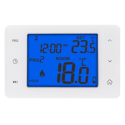 새로운 터치 버튼 디스플레이 HVAC 온도 조절기 / 2*AAA 사이즈 배터리 디지털 히트 펌프 온도 조절기