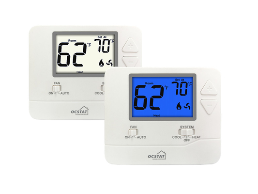 라이즈엠 홈 와이어링 24v 디지털 DC HVAC 에어컨을 위한 비프로그램 가능한 온도계