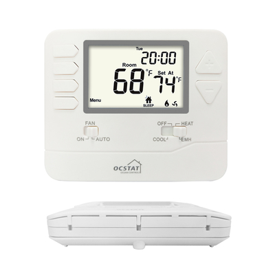 호텔을 위한 UL 빈 프로그램 가능한 1' Ｃ 정확도 HVAC 온도조절 장치 24VAC