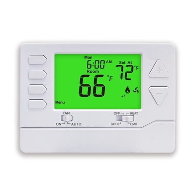 Riseem 24VAC 2 열 1 냉각 HVAC NTC 센서와 중앙 난방 온도 조절기