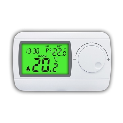 Riseem 230V 주간 프로그래밍 가능한 ABS 유선 디지털 보일러 온도 조절기 HVAC 시스템