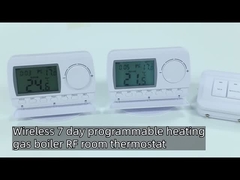 바닥 난방을 위한 E7RF 230V ABS 무선 전신 가스 보일러 실내 자동온도조절장치 NTC 센서